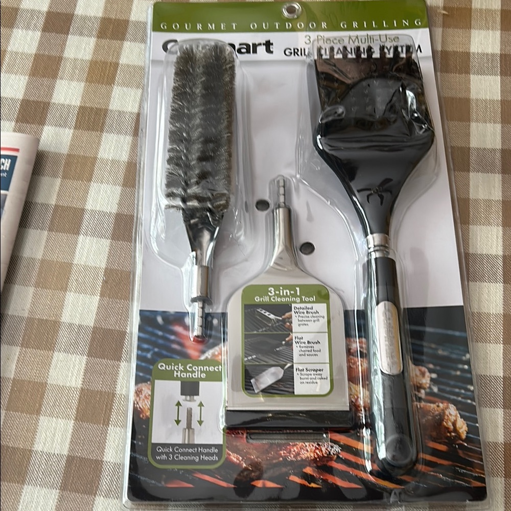 NWT Cuisinart Black and Silver BBQ Grilling Tools